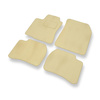 Alfombrillas de Velour adecuadas para Mazda 323 V Coupé, Hatchback, Berlina (1994-1998) - alfombras para coche - Premium color beige