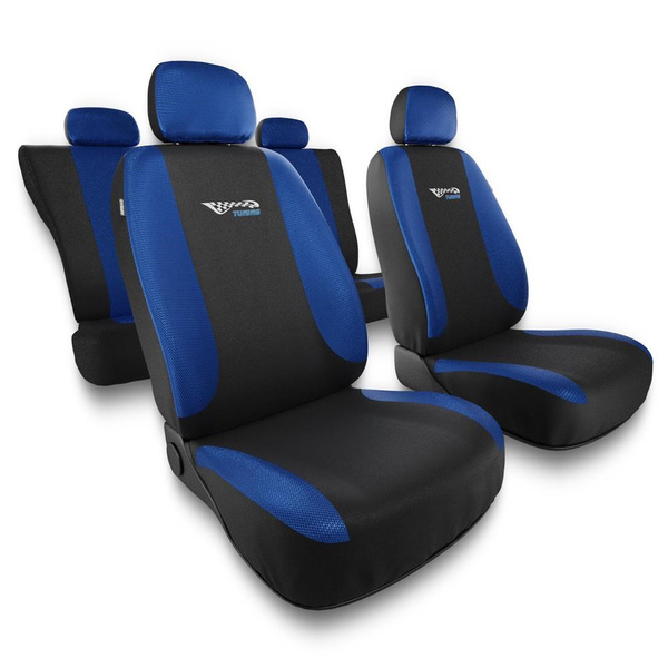 Fundas universales para asientos de coche para Dacia Logan I, II, III (2004-....) - TG-BL