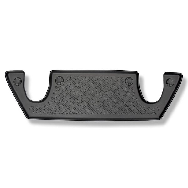 Conjunto de alfombrilla para maletero y alfombrillas para el interior del coche TPE para: Tesla Model X SUV (10.2016-12.2020) - 6 posti; III fila; maletero superior; tras la 2ª fila de asientos (3a fila abatible)