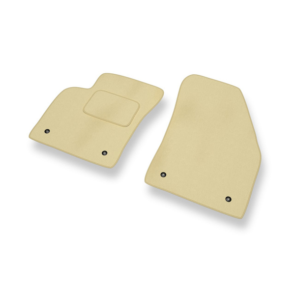 Alfombrillas de Velour adecuadas para Volvo V50 I Familiar (2004-2012) - alfombras para coche - Premium color beige