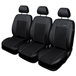 Fundas de asientos hechas a medida para Citroen Berlingo III Furgonetaeta (2018-....) solo asientos delanteros - nero