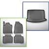 Conjunto de alfombrilla para maletero y alfombrillas para el interior del coche TPE para: Ssangyong Korando IV C300 Crossover (09.2019-....) - maletero inferior (sin/bajo suelo multifuncional); no para la versión eléctrica
