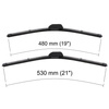 Escobillas limpiaparabrisas para la luna delantera para Seat Ibiza II Hatchback (03.1993-05.2002) - escobillas plana