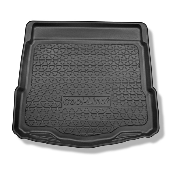 Alfombra para maletero adecuada para Nissan X-Trail III T32 SUV (08.2014-....) - Protector maletero - Alfombrilla maletero antideslizante - 5 plazas; parte inferior del maletero (bajo base móvil)