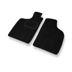 Alfombrillas de Velour adecuadas para Nissan Navara D22 Pick-Up (1997-2005) - alfombras para coche - Premium color negro