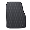 Alfombrillas de goma adecuadas para Opel Astra H Caravan, Hatchback, Cabrio, Berlina (2004-2013) - alfombras para coche - negro - 4 unidades