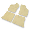 Alfombrillas de Velour adecuadas para Fiat Palio Hatchback, Weekend (1996-2004) - alfombras para coche - Premium color beige