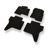 Alfombrillas de Velour adecuadas para Mitsubishi Montero IV SUV (2006-2017) 5 puertas - alfombras para coche - Premium color negro