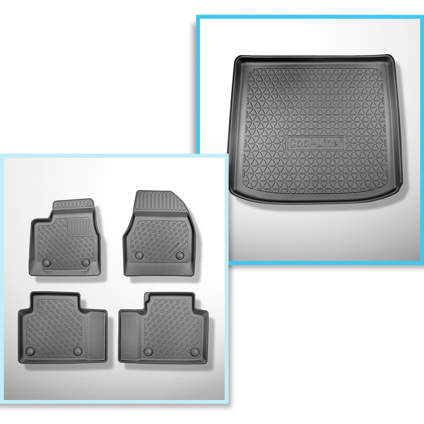 Conjunto de alfombrilla para maletero y alfombrillas para el interior del coche TPE para: Aiways U5 SUV (12.2020-....)