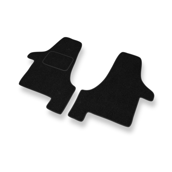 Alfombrillas de fieltro adecuadas para Volkswagen Transporter T5 Furgoneta (2003-2015) - alfombras para coche - color negro