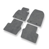 Alfombrillas de Velour adecuadas para Mazda 2 III Hatchback, Berlina (2014-2023) - alfombras para coche - Premium color gris