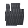 Alfombrillas de goma adecuadas para Peugeot 4007 SUV (2007-2012) - alfombras para coche - negro - 4 unidades