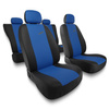 Fundas universales para asientos de coche para Alfa Romeo 166 I, II, III (1998-2007) - X.R-BL