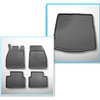 Conjunto de alfombrilla para maletero y alfombrillas para el interior del coche TPE PREMIUM para: Opel Insignia A Berlina (2008-05.2017) - maletero plano con rueda de repuesto completa y/o sistema Infinity (subwoofer)