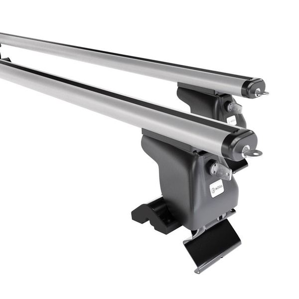 Portaequipajes de techo adecuadas para Nissan Almera mk II Berlina (2000-2006) - baca plata para coche - barras para techo de coche - sin puntos de montaje - aluminio