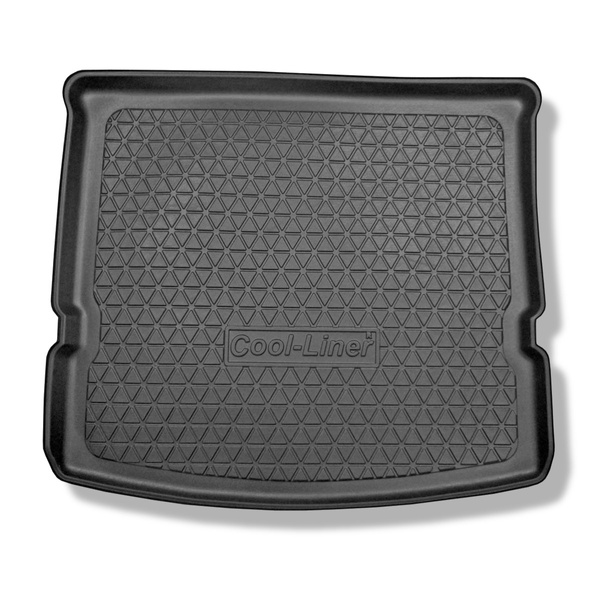 Alfombra para maletero adecuada para Ford S-Max II Monovolumen (09.2015-2023) - Protector maletero - Alfombrilla maletero antideslizante - 7 plazas; 3a fila abatible