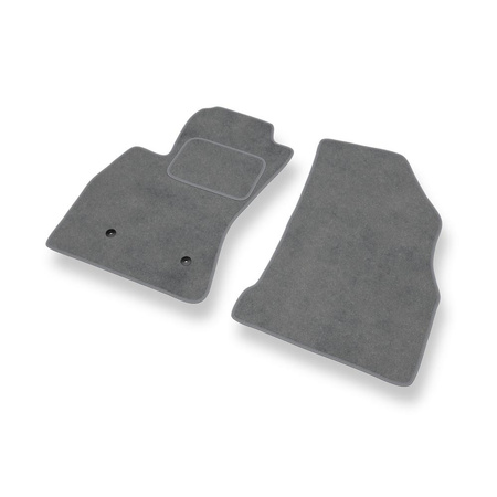 Alfombrillas de Velour adecuadas para Fiat Doblo II (2010-2022) - alfombras para coche - Premium color gris