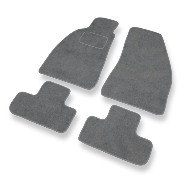 Alfombrillas de Velour adecuadas para Alfa Romeo GTV Coupé (1995-2006) - alfombras para coche - Premium color gris