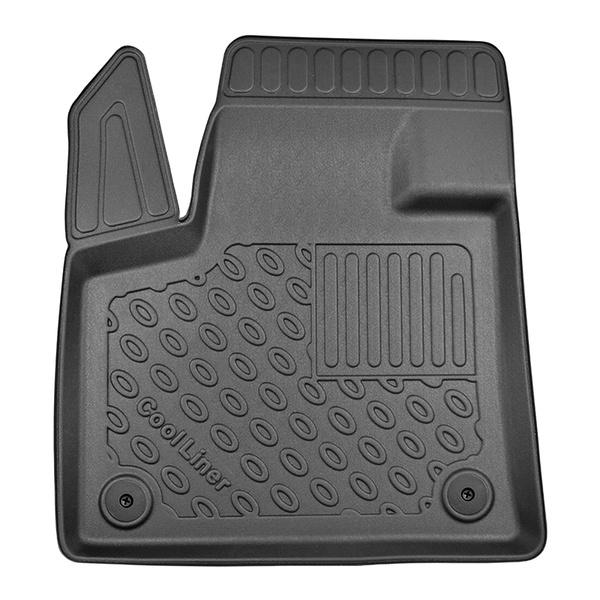 Conjunto de alfombrilla para maletero y alfombrillas para el interior del coche TPE PREMIUM para: Opel Grandland X SUV (10.2017-2021) - maletero superior (borde de carga del maletero igualado); suelo móvil en la posición superior; no para la versión híbri