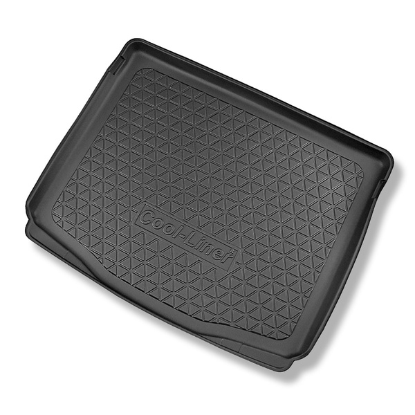 Alfombra para maletero adecuada para Ford Kuga III SUV (04.2020-....) - Protector maletero - Alfombrilla maletero antideslizante - con rueda de repuesto provisional o kit de reparación; también para híbridos