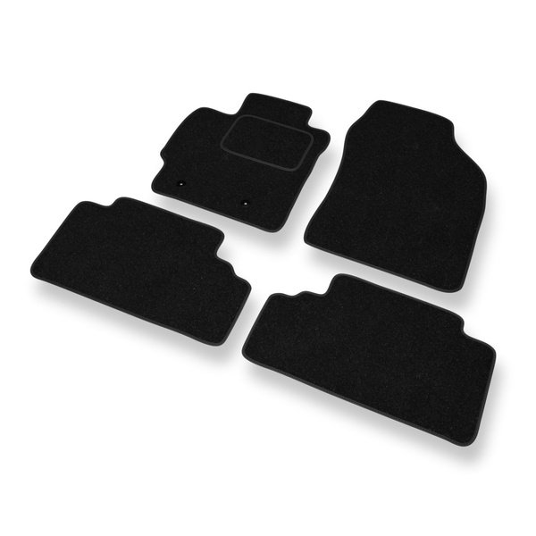 Alfombrillas de fieltro adecuadas para Toyota Auris I Hatchback (2007-2012) - alfombras para coche - color negro