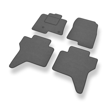 Alfombrillas de Velour adecuadas para Mitsubishi Montero IV SUV (2006-2017) 5 pu