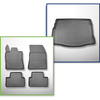 Conjunto de alfombrilla para maletero y alfombrillas para el interior del coche TPE para: DS 4 E-Tense Plug-in Hybrid Hatchback (11.2021-....) - también para E-Tense Plug-in Hybrid; no para la versión eléctrica