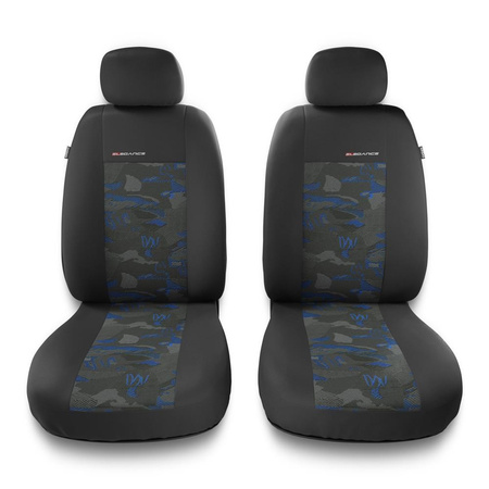 Fundas universales para asientos de coche para Renault Twingo I, II, III (1993-2019) - 2UNE-BL