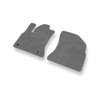 Alfombrillas de Velour adecuadas para Citroen C4 Grand Picasso I Monovolumen (2006-2013) - alfombras para coche - Premium color gris