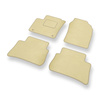 Alfombrillas de Velour adecuadas para Toyota C-HR I Crossover (2016-2023) - alfombras para coche - Premium color beige
