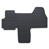 Alfombrillas de goma adecuadas para Fiat Ducato III Furgoneta (2007-2014) - alfombras para coche - negro - 2 unidades