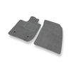 Alfombrillas de Velour adecuadas para Dacia Duster II SUV (2018-2024) - alfombras para coche - Premium color gris
