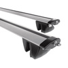 Portaequipajes de techo adecuadas para Dacia Lodgy Furgoneta (2012-2022) - baca plata para coche - barras para techo de coche - railing integrado - aluminio