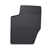 Alfombrillas de goma adecuadas para Citroen C4 Hatchback (2001-2010) - alfombras para coche - negro - 4 unidades
