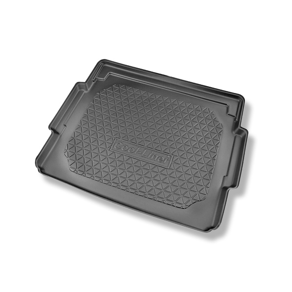 Conjunto de alfombrilla para maletero y alfombrillas para el interior del coche TPE PREMIUM para: Citroen C5 Aircross SUV (02.2019-....) - parte superior del maletero (entrada de carga plana); base móvil en la posición más alta; no adecuado para versión P