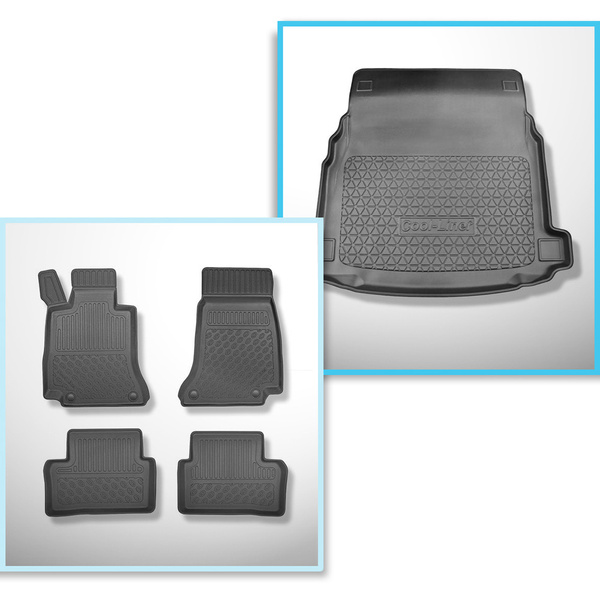 Conjunto de alfombrilla para maletero y alfombrillas para el interior del coche TPE para: Mercedes-Benz CLS C257 Coupé (03.2018-2023)