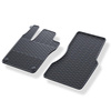 Alfombrillas de goma adecuadas para Renault Twingo III Hatchback (2014-2018) - alfombras para coche - negro - 2 unidades