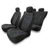 Fundas universales para asientos de coche para Kia Carens I, II, III, IV (2000-2019) - UNE-BL