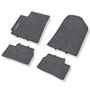 Alfombrillas de goma adecuadas para Kia Picanto II Hatchback (2011-2016) - alfombras para coche - negro - 4 unidades
