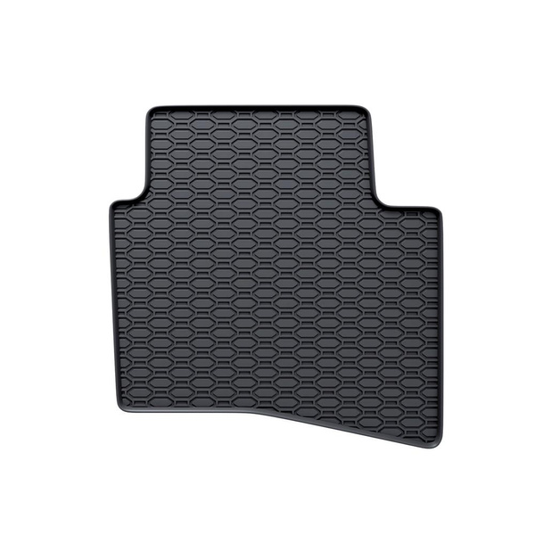 Alfombrillas de goma adecuadas para Kia Rio III Hatchback, Berlina (2011-2016) - alfombras para coche - negro - 4 unidades