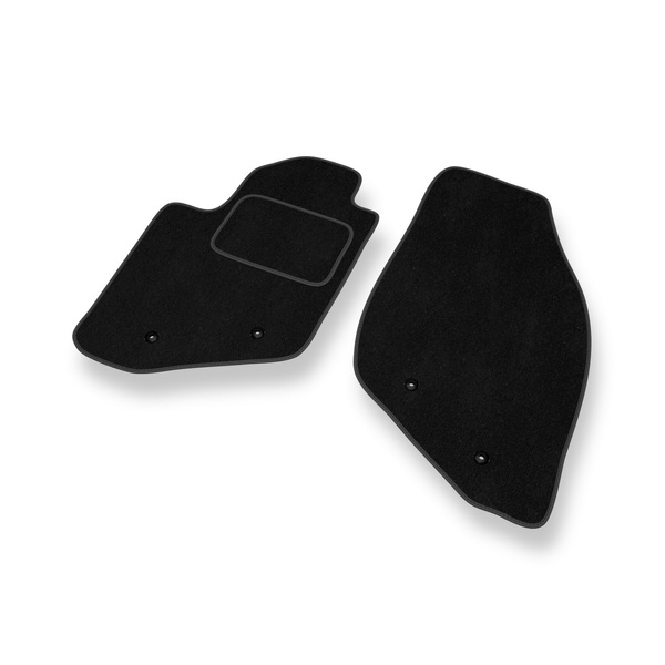 Alfombrillas de Velour adecuadas para Volvo V70 II Familiar (2000-2007) - alfombras para coche - Premium color negro