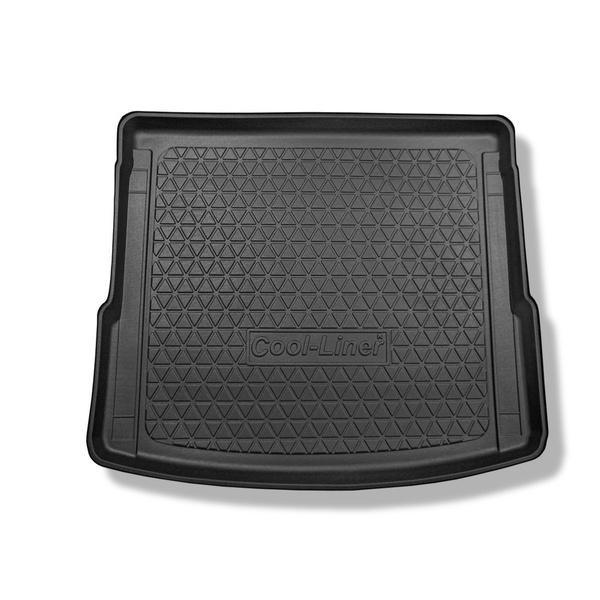 Alfombra para maletero adecuada para Audi Q5 II FY SUV (01.2017-08.2024) - Protector maletero - Alfombrilla maletero antideslizante - también para modelos con carriles de sujeción; no adecuado para versión TFSI e plug-in híbrida; asiento trasero corredizo