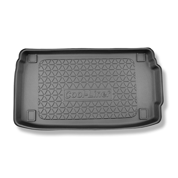 Alfombra para maletero adecuada para Hyundai i20 III BC3 Hatchback (10.2020-....) - Protector maletero - Alfombrilla maletero antideslizante - maletero superior; doble suelo en la posición superior; también para híbridos; con subwoofer