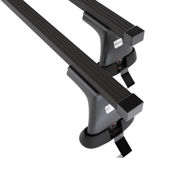 Portaequipajes de techo adecuadas para Opel Astra K mk V Sports Tourer (2016-2022) - baca negra para coche - barras para techo de coche - sin puntos de montaje - acero