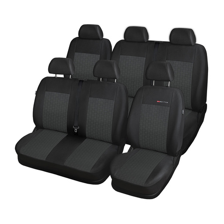 Fundas de asientos hechas a medida para Fiat Ducato II Furgonetaeta (2006-2014) 7-plazas - E1