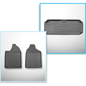 Conjunto de alfombrilla para maletero y alfombrillas para el interior del coche 