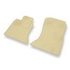 Alfombrillas de Velour adecuadas para BMW 5 F10, F11 Berlina, Touring (2010-2013) - alfombras para coche - Premium color beige