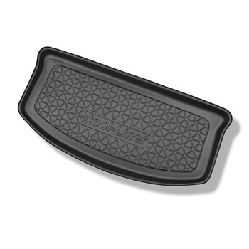 Alfombra para maletero adecuada para Opel Agila B Hatchback (01.2008-11.2014) - Protector maletero - Alfombrilla maletero antideslizante - para modelos con doble fondo = parte superior del maletero