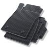 Alfombrillas de goma adecuadas para Chevrolet Trax Crossover (2012-2022) - alfombras para coche - negro - 4 unidades