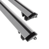 Portaequipajes de techo adecuadas para Dacia Duster II SUV (2018-2024) - baca plata para coche - barras para techo de coche - railing - aluminio